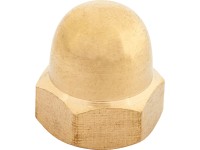 LUX-TOOLS Uzavretá matica mosadzná M8, pr. 13 mm, 8 ks