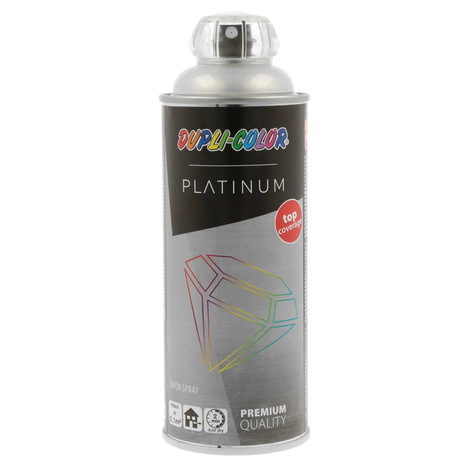 E-shop DUPLI-COLOR Lak v spreji PLATINUM Zapon Cristal Spray transparentný 400 ml