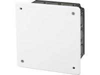 Rozbočovacia krabica pod omietku 105 mm x 105 mm čierno-biela IP20