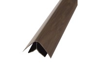 HOPA Vnútorný roh k plastovému obkladu, tm. drevo, 35 x 35 mm