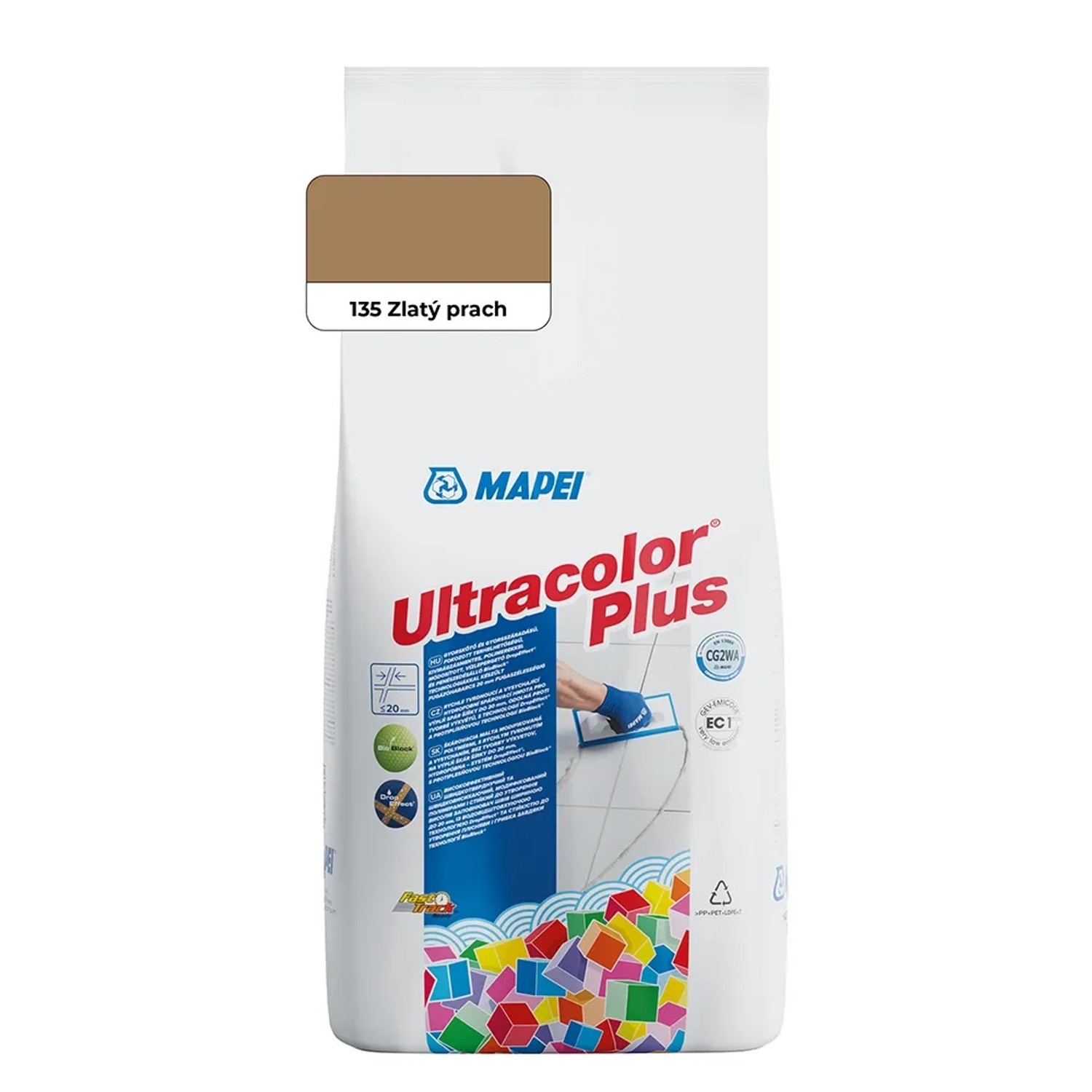 E-shop Mapei Škárovacia hmota Ultracolor Plus 2 kg, 135 zlatý prach