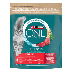 PURINA ONE Bifensis Sterilcat Granule pre mačky hovädzie 750 g