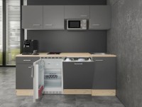 Flex-Well Kuchyňa Morena 210 cm/typ 4 - chladnička/mikrovlnka/var.doska/umývačka