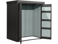 Floraworld Plechová záhr. skriňa na náradie s plochou strech. 153 x 185 x 98 cm Floraworld Plechová záhr. skriňa na náradie s plochou strech. 153 x 185 x 98 cm