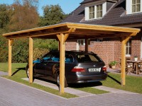 Skan Holz Prístrešok na auto Emsland EPDM, prírodný, 354 x 604 cm