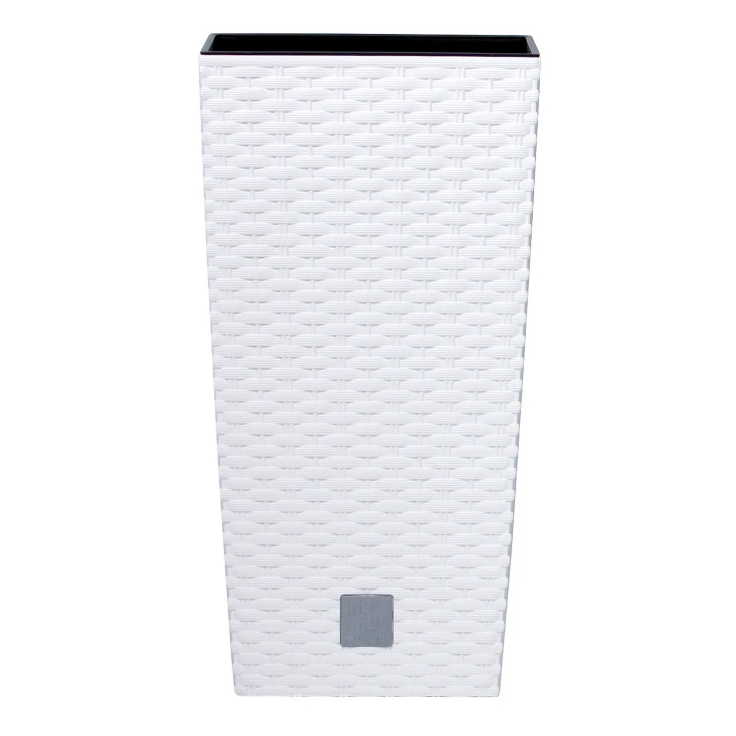 E-shop Prosperplast Kvetináč s vkladom Rato Square 22,5 cm, biely