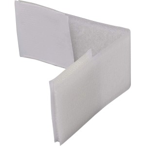 Uzatvárací pásik Abus JC6602 Mimi, biely suchý zips pre detskú poistku skríň a zásuviek.