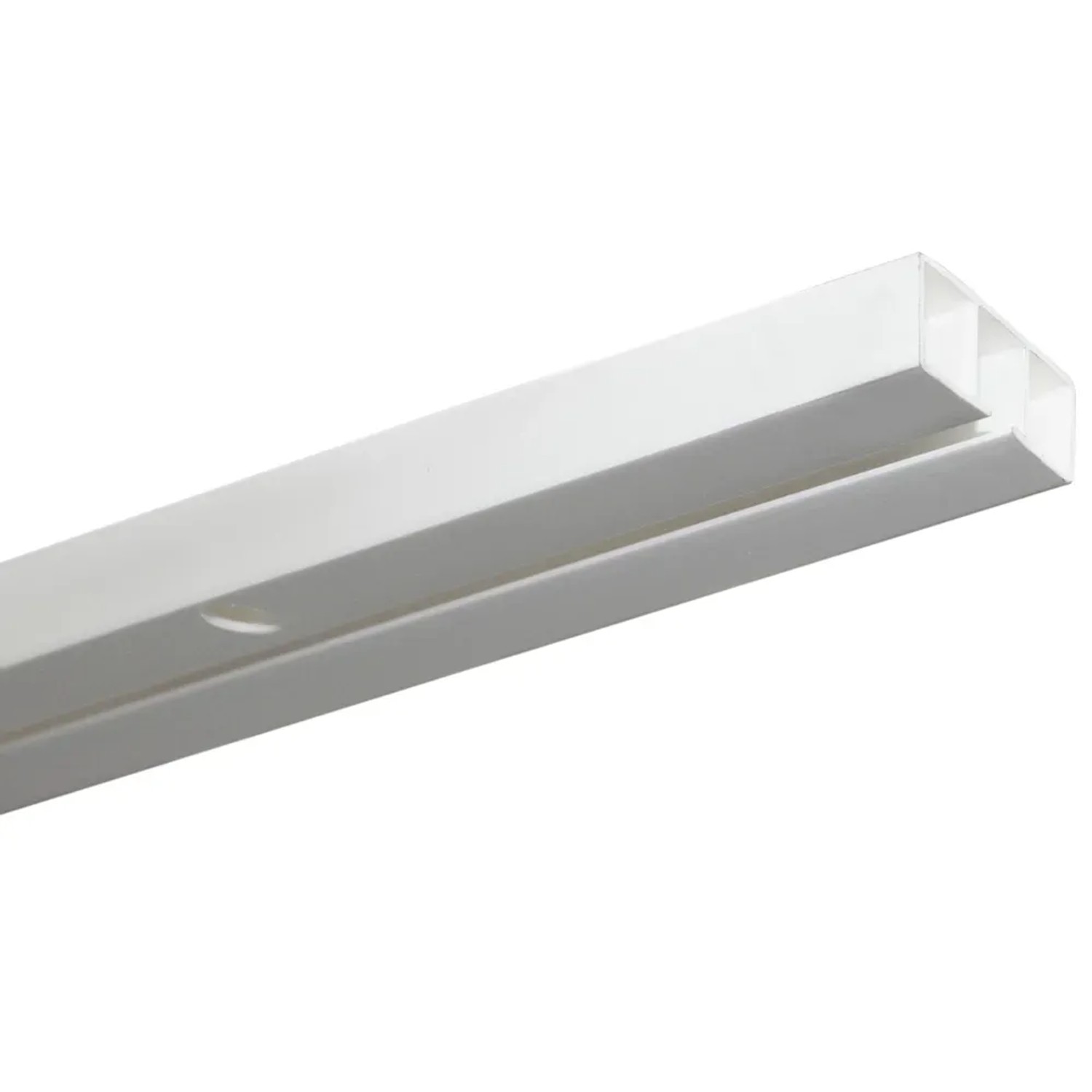 E-shop Gardinia Závesová lišta 1-drážková Slim Line biela 150 cm