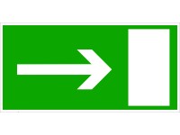 Tabuľka FTL Smer k východu vpravo 200 mm x 100 mm
