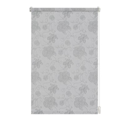 Gardinia Roleta EasyFix s výšivkou, strieborná 45 x 150 cm