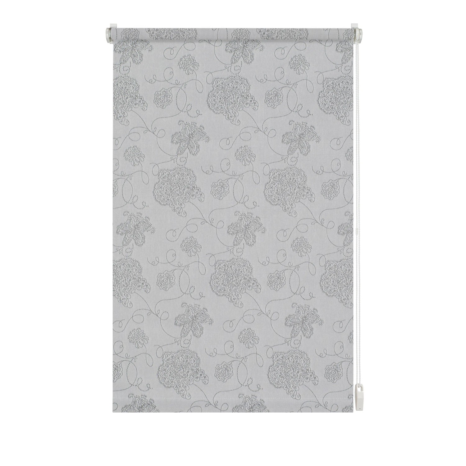 E-shop Gardinia Roleta EasyFix s výšivkou, strieborná 100 x 150 cm