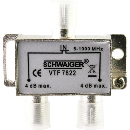 Schwaiger Rozdeľovač 2-násobný 4 dB