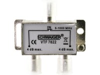 Schwaiger Rozdeľovač 2-násobný 4 dB Schwaiger Rozdeľovač 2-násobný 4 dB