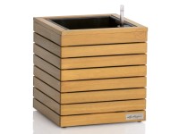Lechuza Samozavlažovací kvetináč Natural Wood Palo Low 37 x 34,5 x 34,5 cm