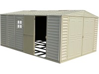 Duramax Garáž WoodBridge, plast, béžová, 318,7 x 478,8 cm