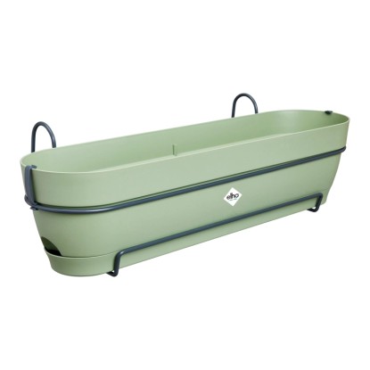 Elho Balkónový kvetináč Vibia Campana Trough All-in-1, zelená, 70 x 26 x 17 cm