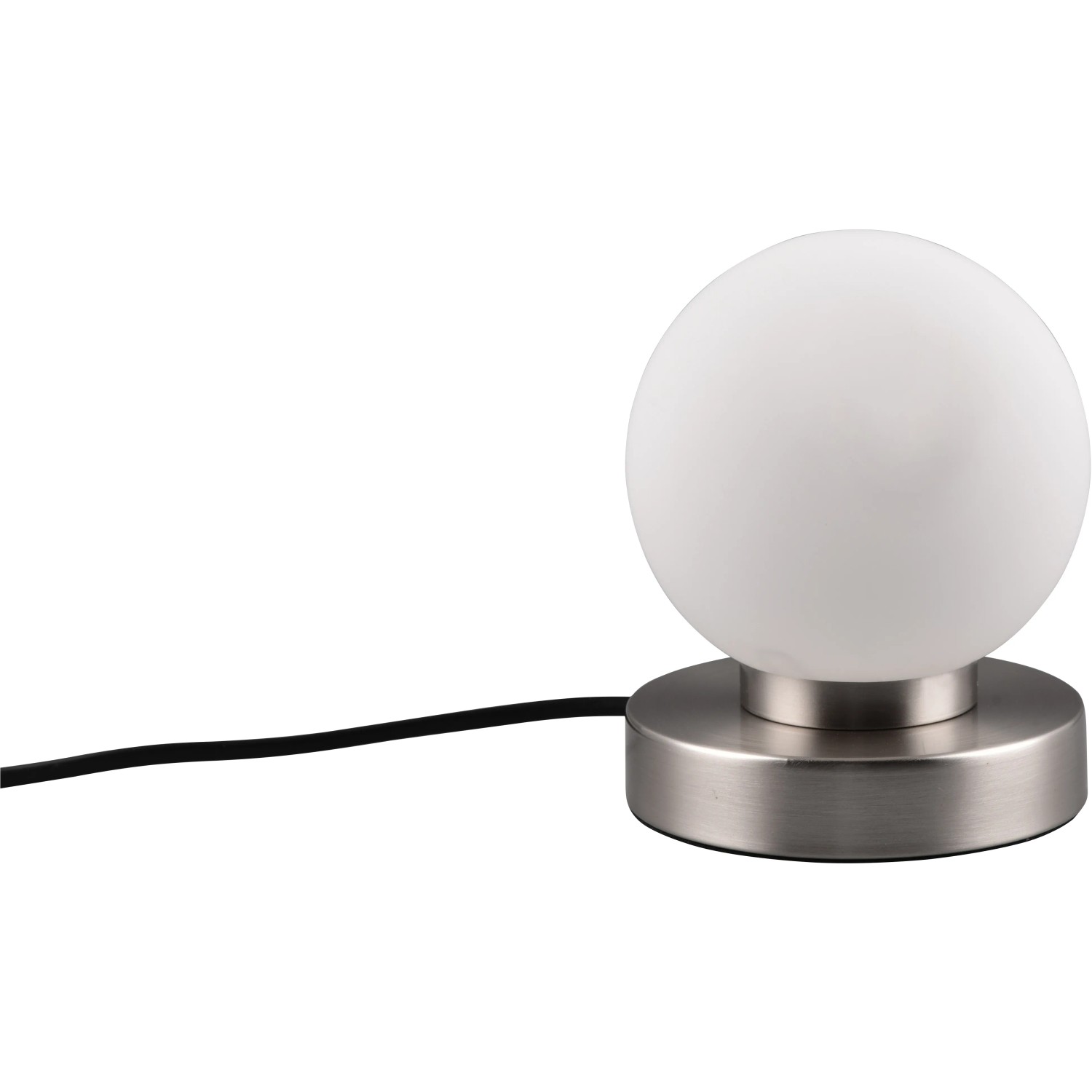 E-shop Reality Stolná lampa Prinz II, matný nikel, pr. 12 x 15 cm