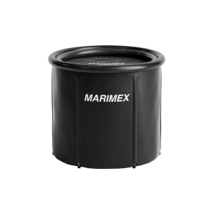 Čierny saunový vedro Marimex pre saunové kachle a príslušenstvo.