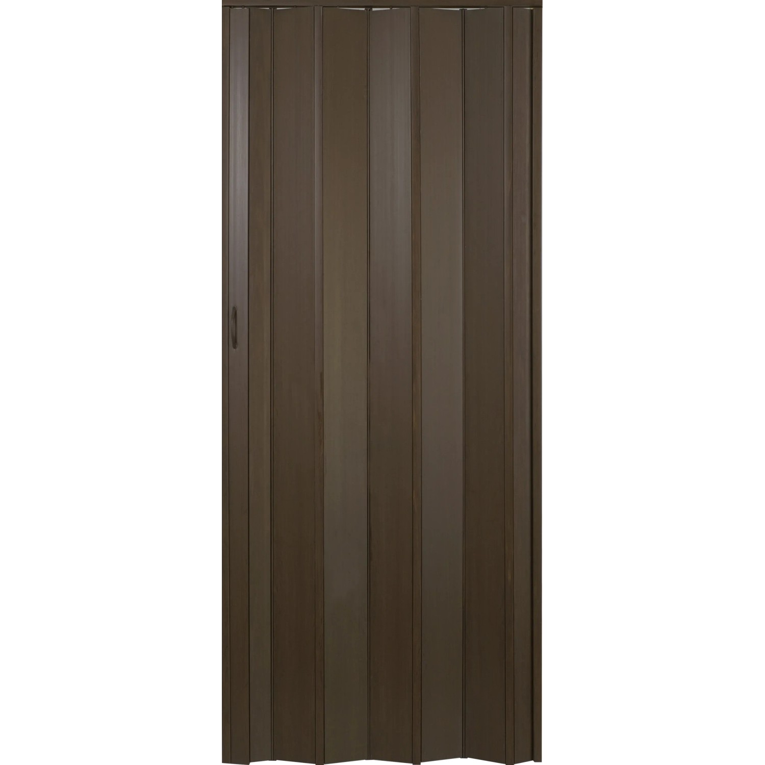 E-shop HOPA Plastové zhrňovacie dvere Matrix plné orech tmavý 87 x 200 cm