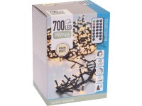 Koopman Micro LED Svetelná reťaz Cluster 700 LED teplá biela, zelený kábel, 14 m