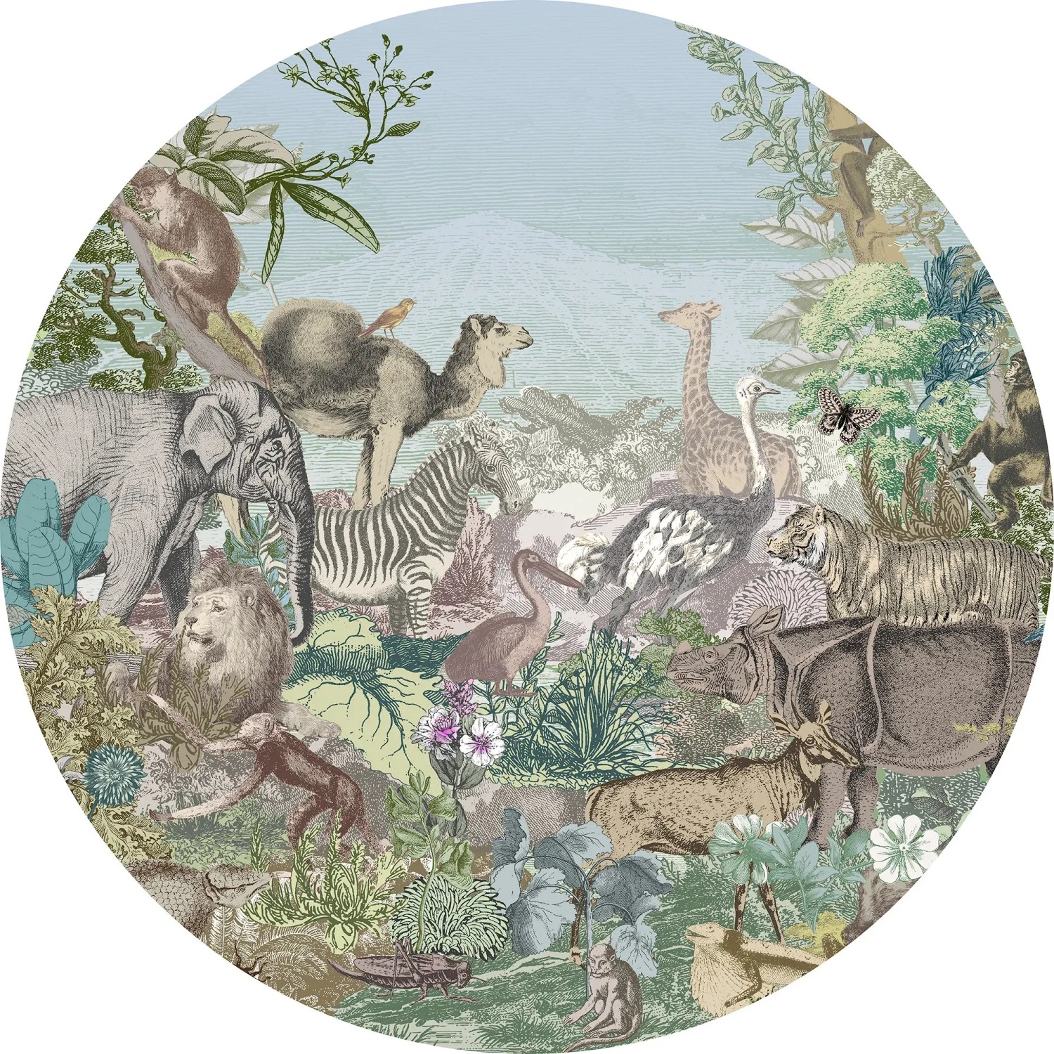 E-shop Komar Samolepiaca vliesová fototapeta Dot Animal Kingdom pr. 125 cm