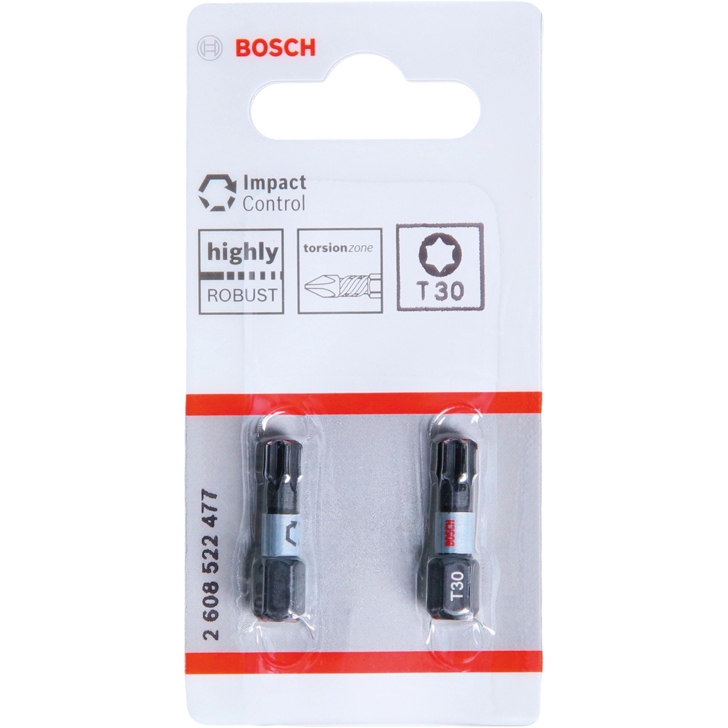 E-shop Bosch Bity skrutkovacie T30 Impact Control, 2 ks