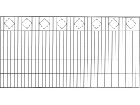 Floraworld Dekoratívny plotový panel, dvoj., kosoštvorec, antracit, 100 x 200 cm Floraworld Dekoratívny plotový panel, dvoj., kosoštvorec, antracit, 100 x 200 cm