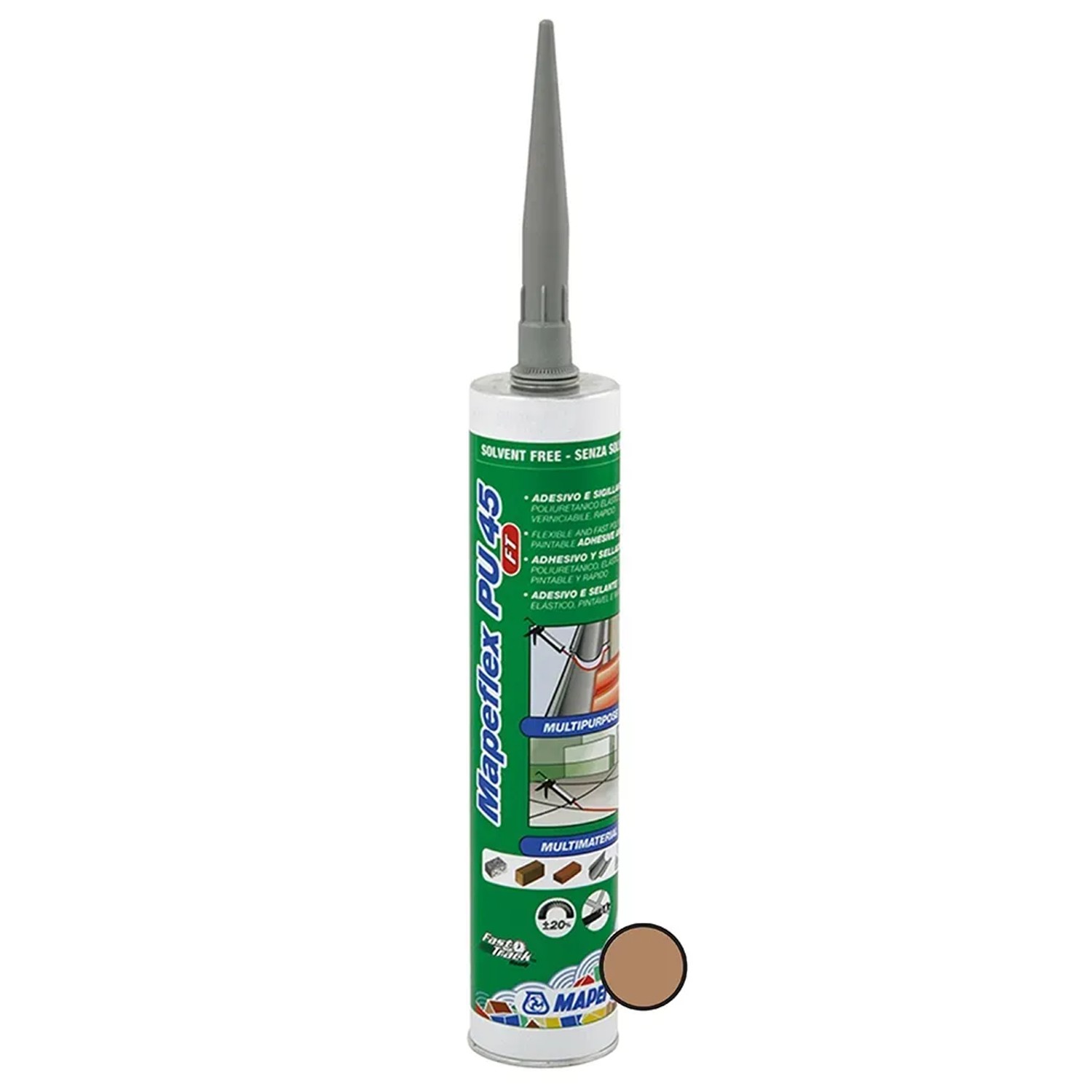 E-shop Mapei Tesniaci tmel a lepidlo Mapeflex PU 45 FT 300 ml, hnedý