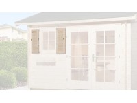 Weka Okenica pre okná záhradného domčeka rozmerov 69 x 79 cm, prírodná, 2 ks