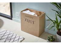 Fackelmann Zberná nádoba na bielizeň 45 cm plátenný dizajn