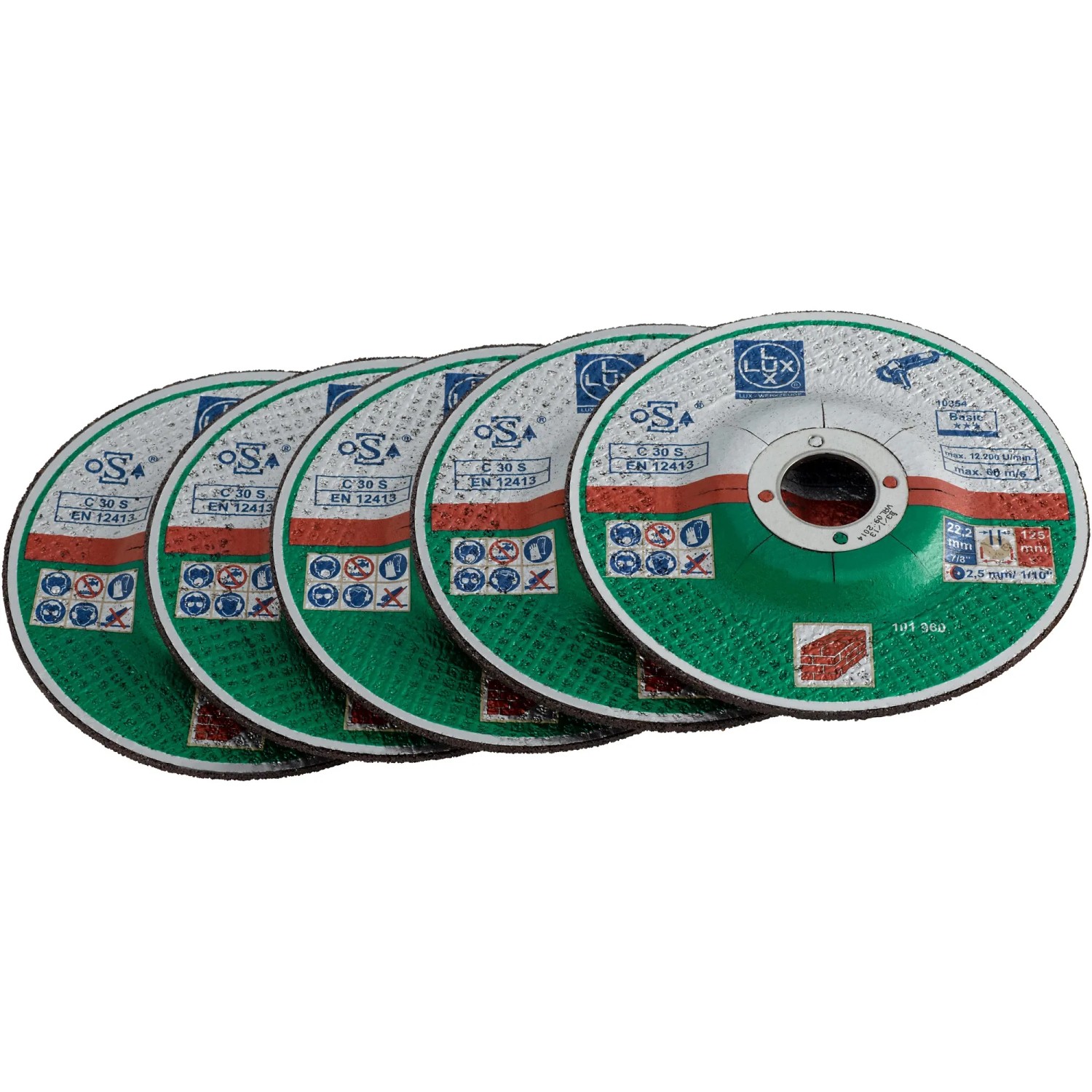 E-shop LUX-TOOLS Rezný kotúč na kameň pr. 125 x 3,0 x 22,23 mm, 5 ks