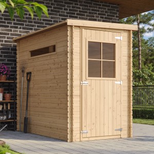 TIMBELA záhradný domček z dreva M306 s oknom, 2,63 m², bez podlahy.