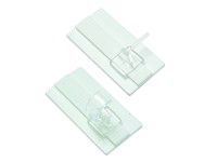 Gardina Univerzálny lepiaci háčik pre výkladové a kaviarenské tyče biely 2 ks