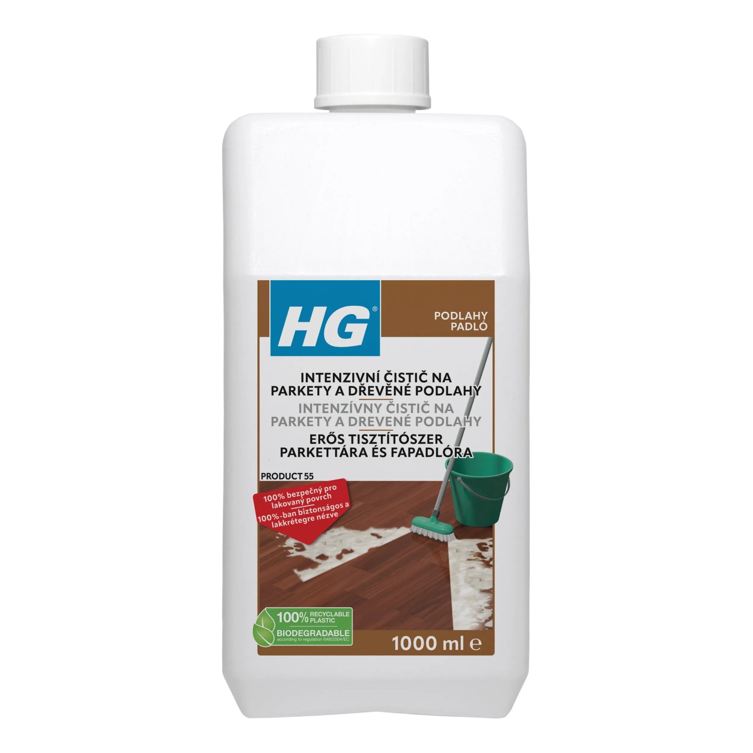E-shop HG Intenzívny čistič na parkety a drevené podlahy 1 l