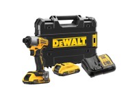 DeWALT 18V XR Aku bezuhlíkový rázový uťahovač DCF840D2T-QW (2x2,0Ah, kufor)
