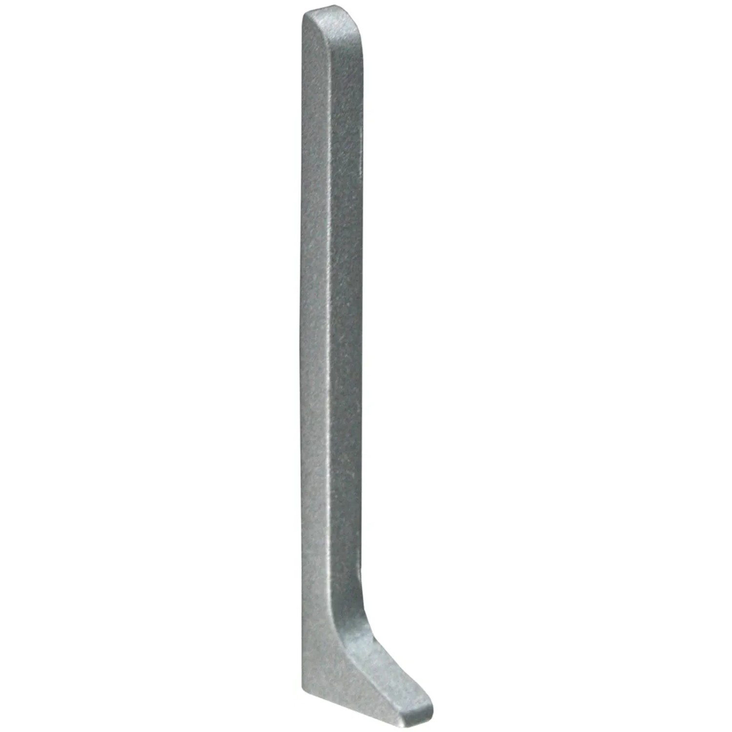 E-shop Fuchs Design Hliníkový sokel - koncovka, strieborná matná, ľavá, 6 cm