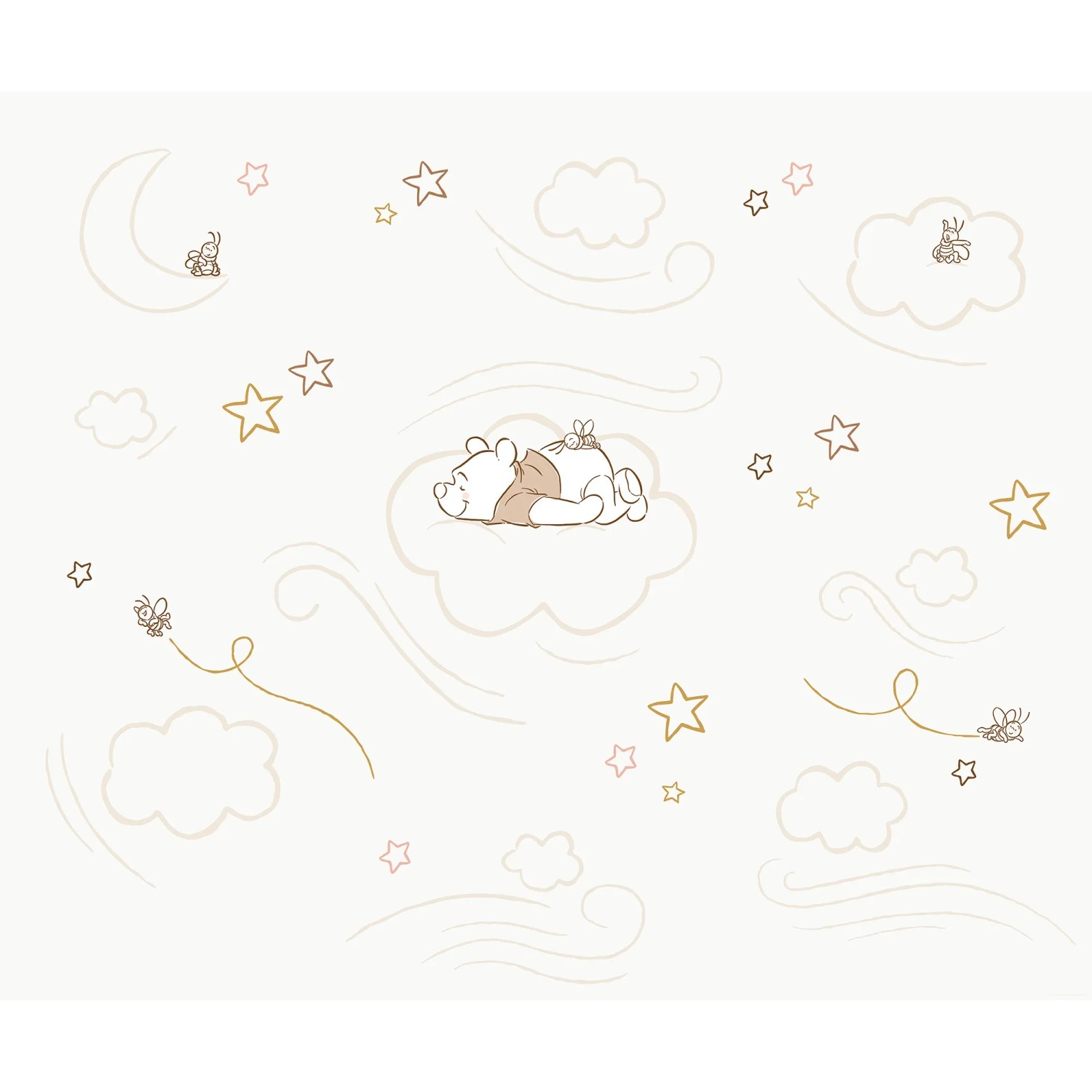 E-shop Komar Vliesová fototapeta Disney Winnie Pooh Sleepy Little Bear 300 x 250 cm