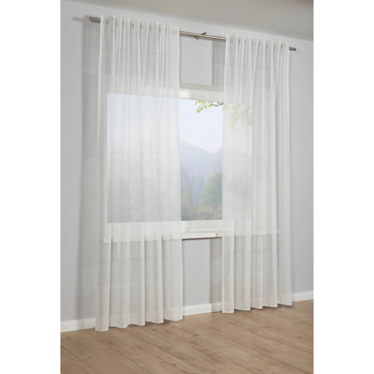 E-shop Bennetti Záves so skrytými pútkami, Etamin Natural, 245 x 140 cm
