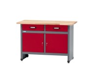 Küpper Dielenská sada 70420-1 - stolík, nástenná skrinka, dierovaná stena 120 cm