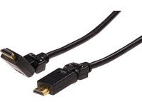 Schwaiger High-Speed HDMI kábel pohyblivý s ethernetom čierny 1,5 m