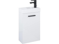 Maximus Kúpeľňová skrinka vr. umývadlá Palma, lesklá biela, 60 x 40 x 22 cm