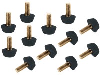 Sonstige Krytky na nožičky záhradného nábytku Lorne, čierne, 12 ks