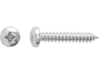 Skrutka do plechu s polguľatou hlavou PH2 plný závit oceľ A2 4,2 x 22 mm, 12 ks