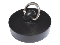 Vaňová zátka priemer 46 mm guma s polkrúžkom, čierna