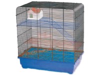 SMALL ANIMALS Klietka pre malé zvieratá a hlodavce TOM I chróm/modrá 60x37x64 cm
