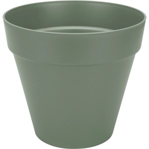 Kvetináč Elho Loft Urban okrúhly, Ø 48,5 cm, Pistáciovo zelená, s kolieskami.