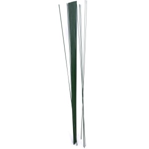 Zelený viazací drôt, cca 40 cm dlhý, 0,8 mm hrubý, ideálny na tvorenie a výrobu šperkov.