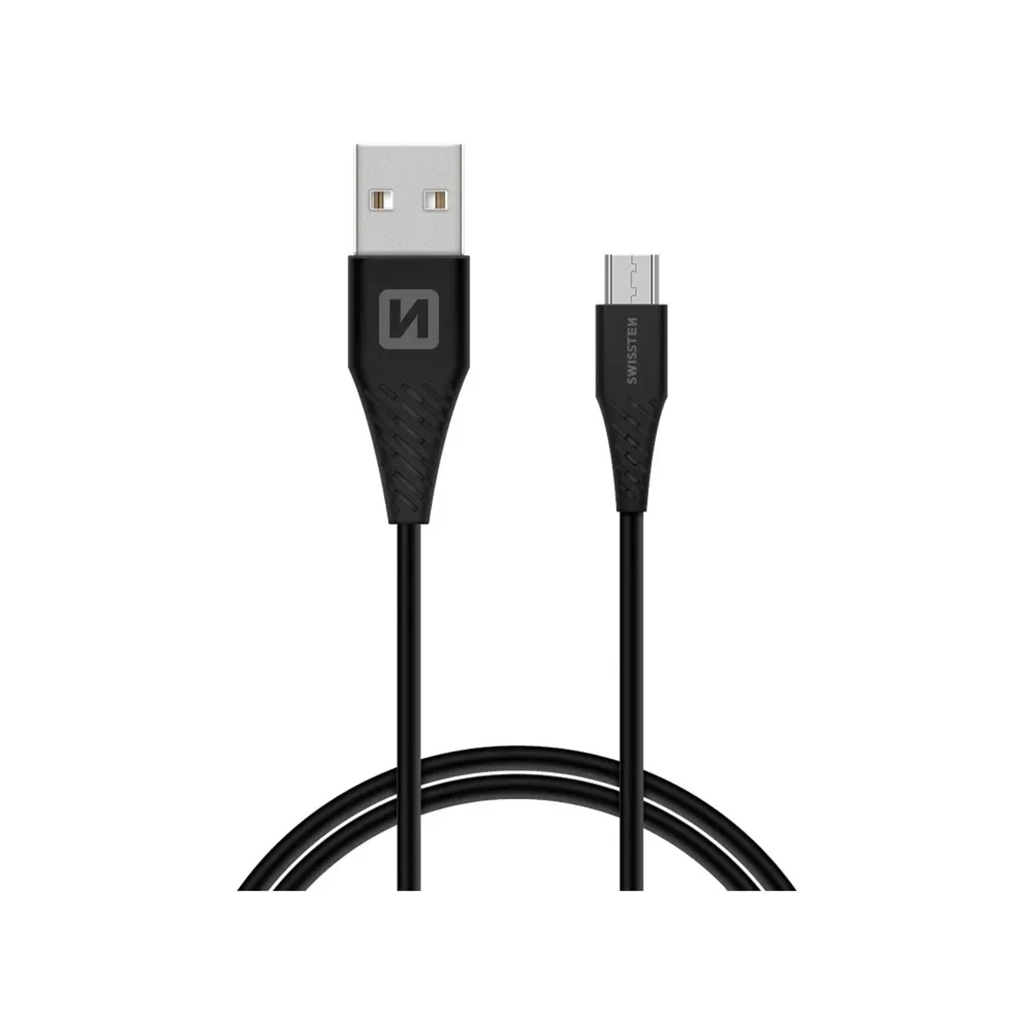 E-shop SWISSTEN Dátový kábel, USB-A / Micro USB, 1,5 m, čierny
