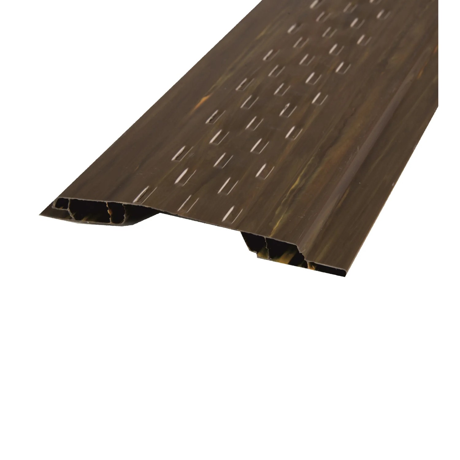 E-shop HOPA Ventilačný profil k plastovému obkladu, tm. drevo, 10 x 100 mm