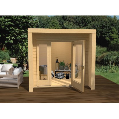 Weka Designový záhradný domček 263, veľ. 1, prírodná, 245 x 235 cm